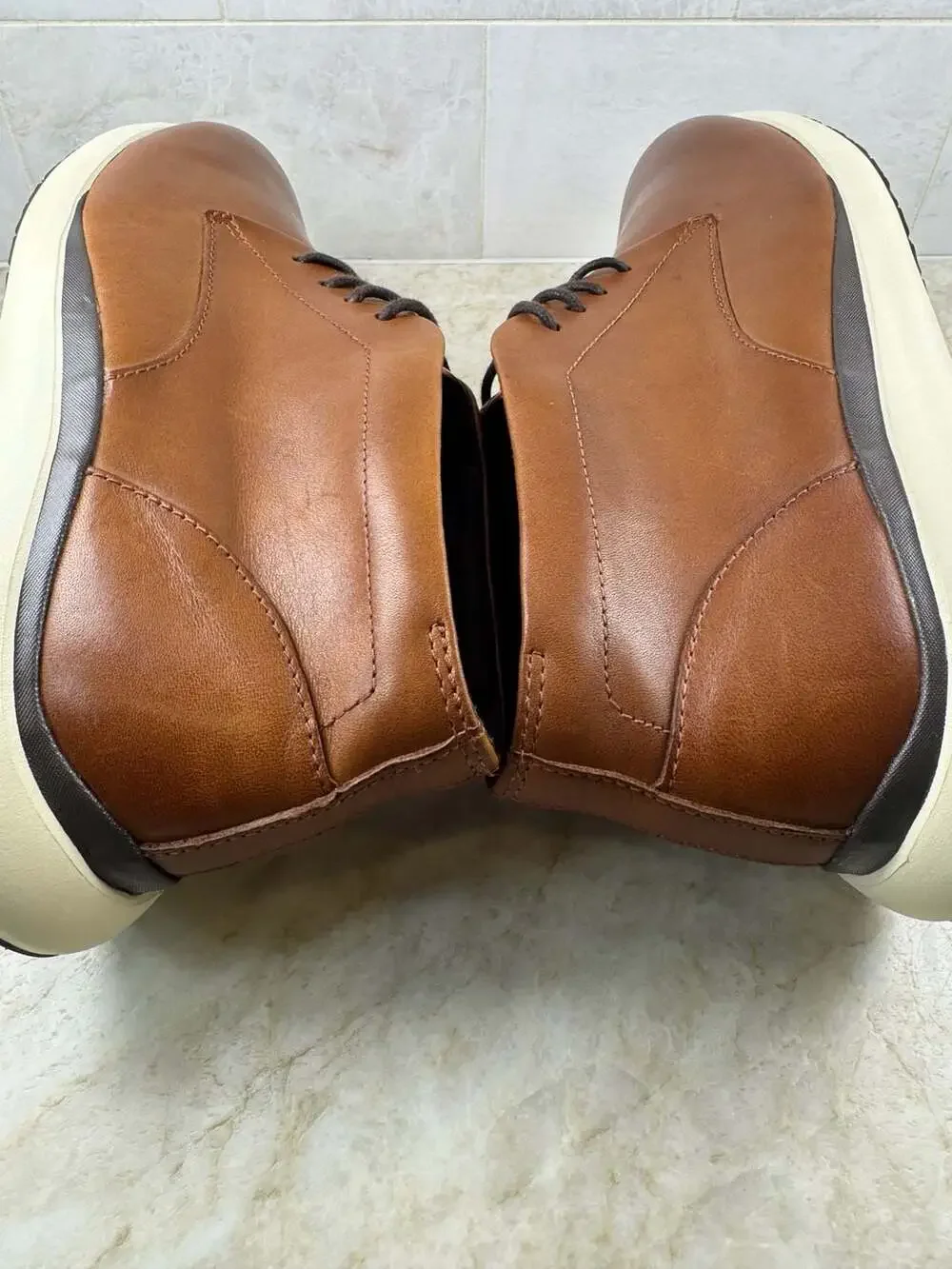Cole Haan Grand Troy Leather Chukka Boots British Tan Size 9.5